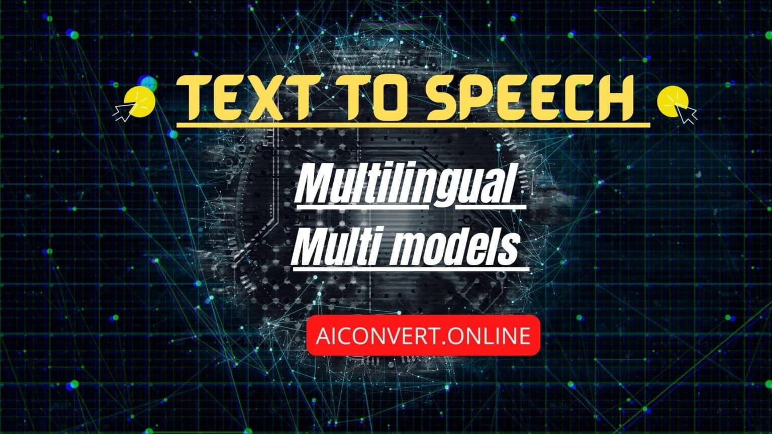 صورة مميزة لخدمة تحويل النص إلى كلام مع خلفية رقمية تكنولوجية.