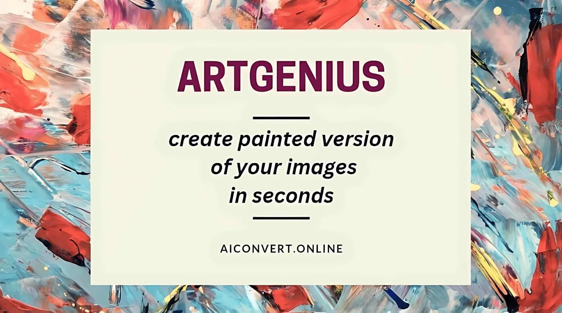 Image to painting ai tool ai face painting generator