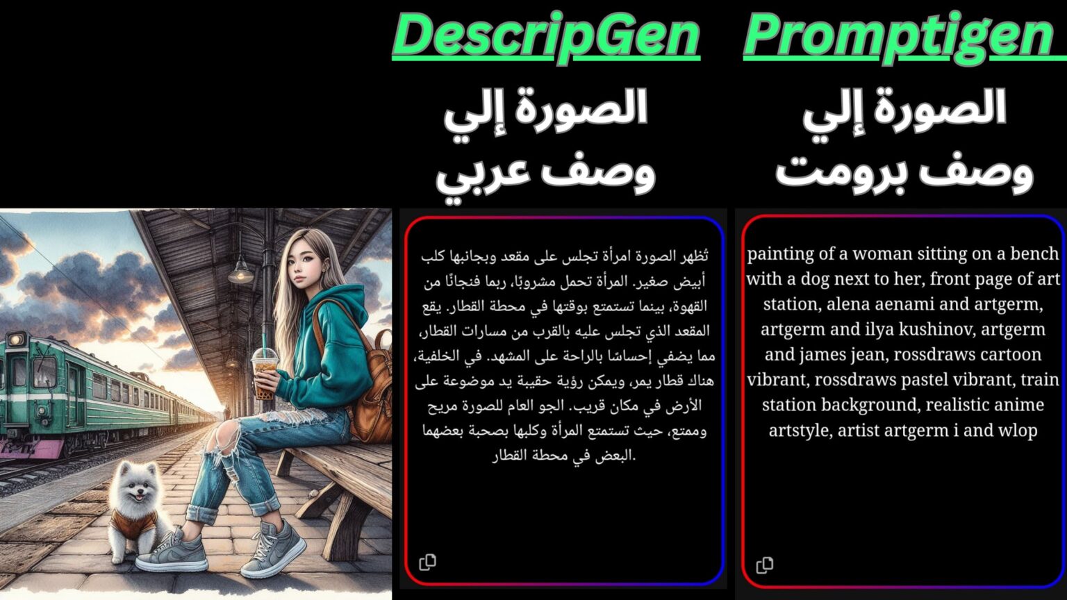 تحويل الصور إلي وصف نصي
